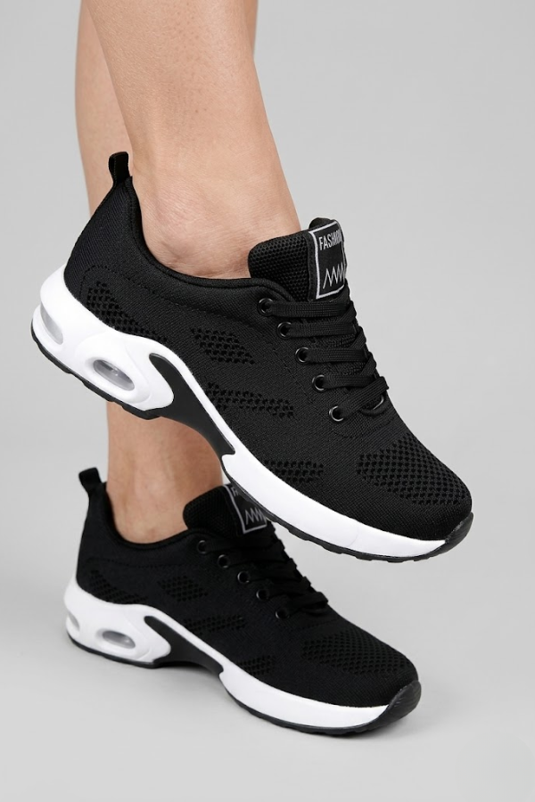 Womens Air Cushion Walking Sneakers Breathable Mesh