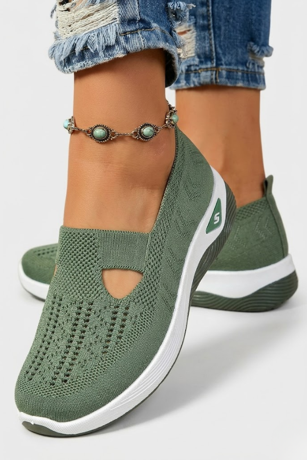 Womens Orthopedic Slip On Shoes Cushioned Sole Breathable