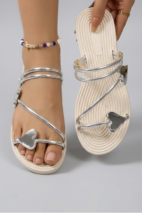 Womens Rhinestone Beach Sandals Cushioned Sole