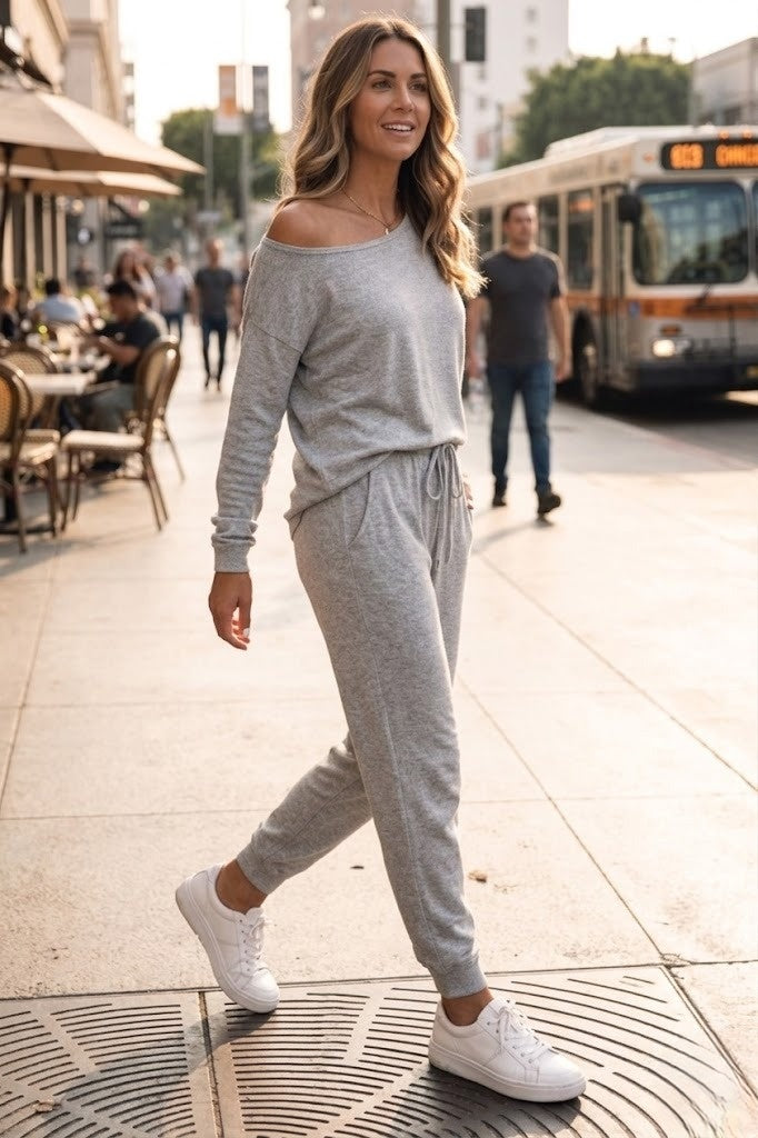 Womens Effortless Chic Two Piece Set