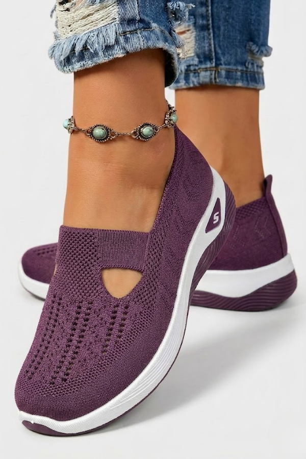 Womens Orthopedic Slip On Shoes Cushioned Sole Breathable
