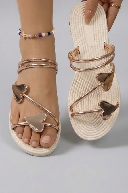 Womens Rhinestone Beach Sandals Cushioned Sole