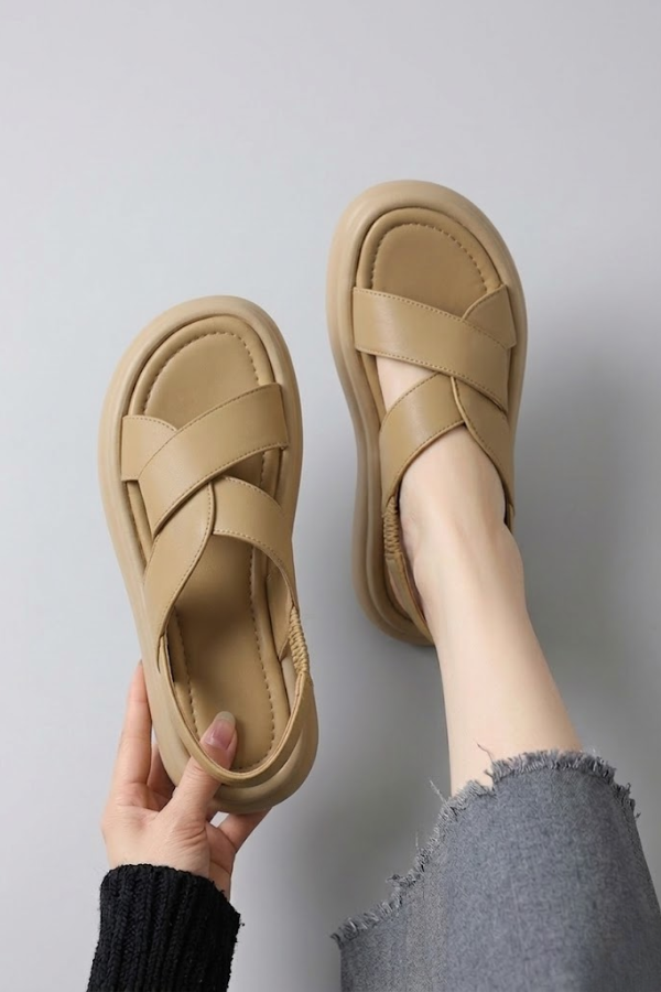 Womens Orthopaedic Wedge Platform Sandals Arch Support