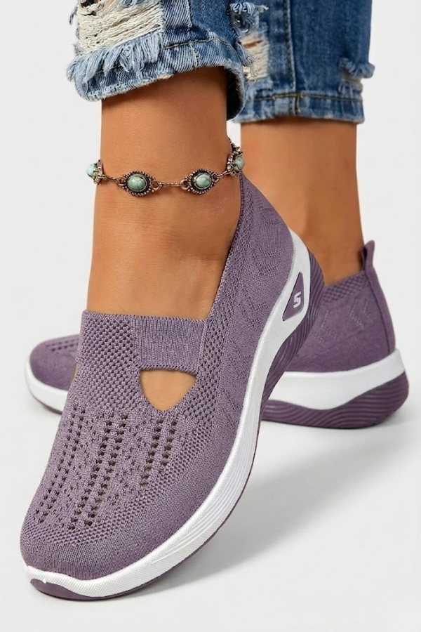Womens Orthopedic Slip On Shoes Cushioned Sole Breathable