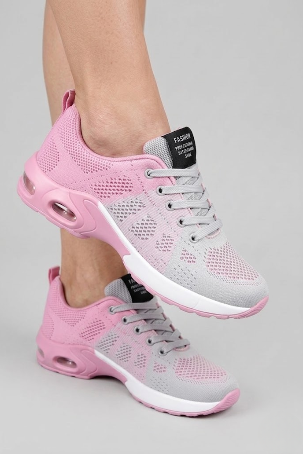 Womens Air Cushion Walking Sneakers Breathable Mesh