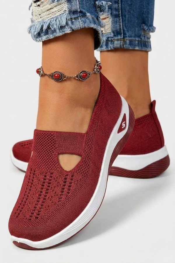 Womens Orthopedic Slip On Shoes Cushioned Sole Breathable