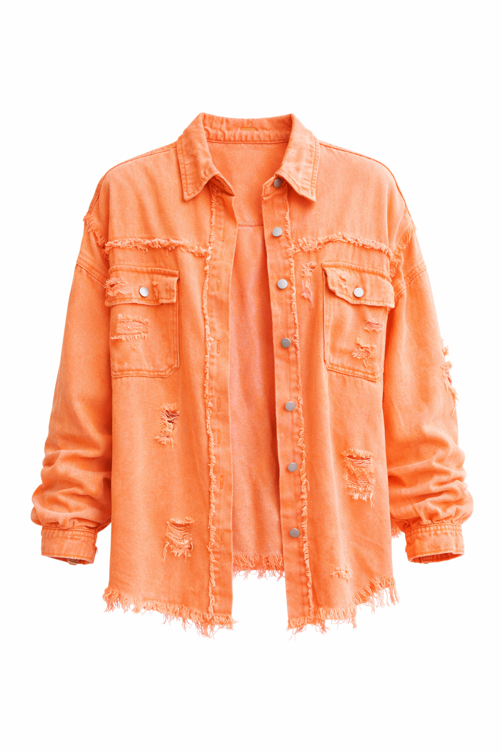 Womens Vintage Inspired Denim Jacket Relaxed Fit