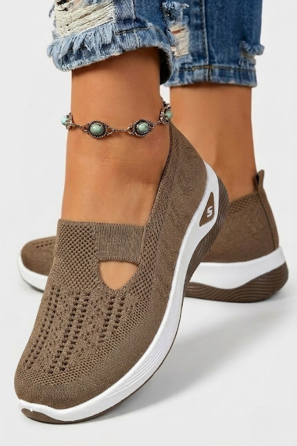 Womens Orthopedic Slip On Shoes Cushioned Sole Breathable