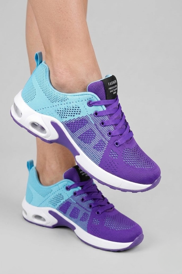 Womens Air Cushion Walking Sneakers Breathable Mesh