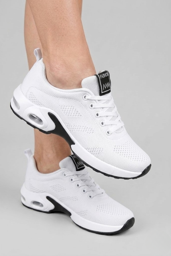 Womens Air Cushion Walking Sneakers Breathable Mesh