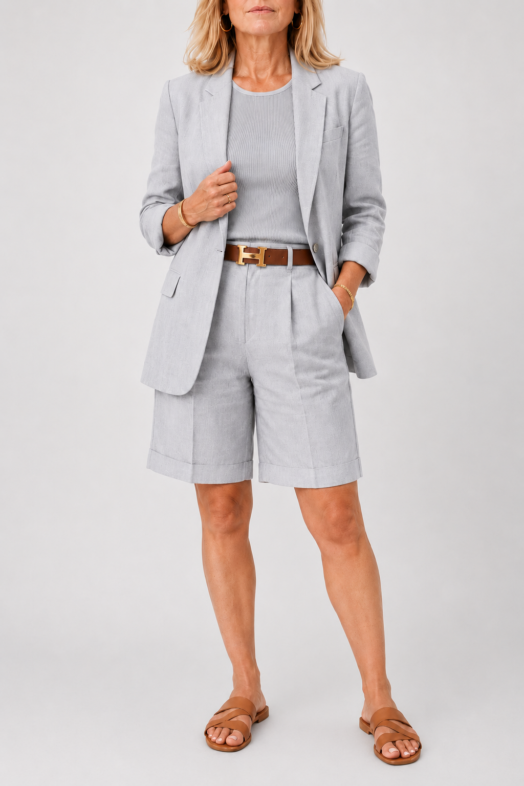 Classic Blazer & Shorts Set