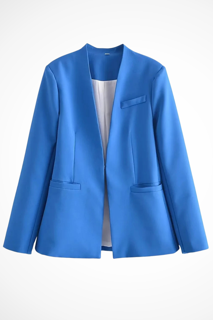 Womens Tailored Blazer and Wide Leg Trousers Suit Set