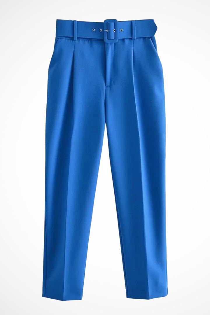 Womens Tailored Blazer and Wide Leg Trousers Suit Set