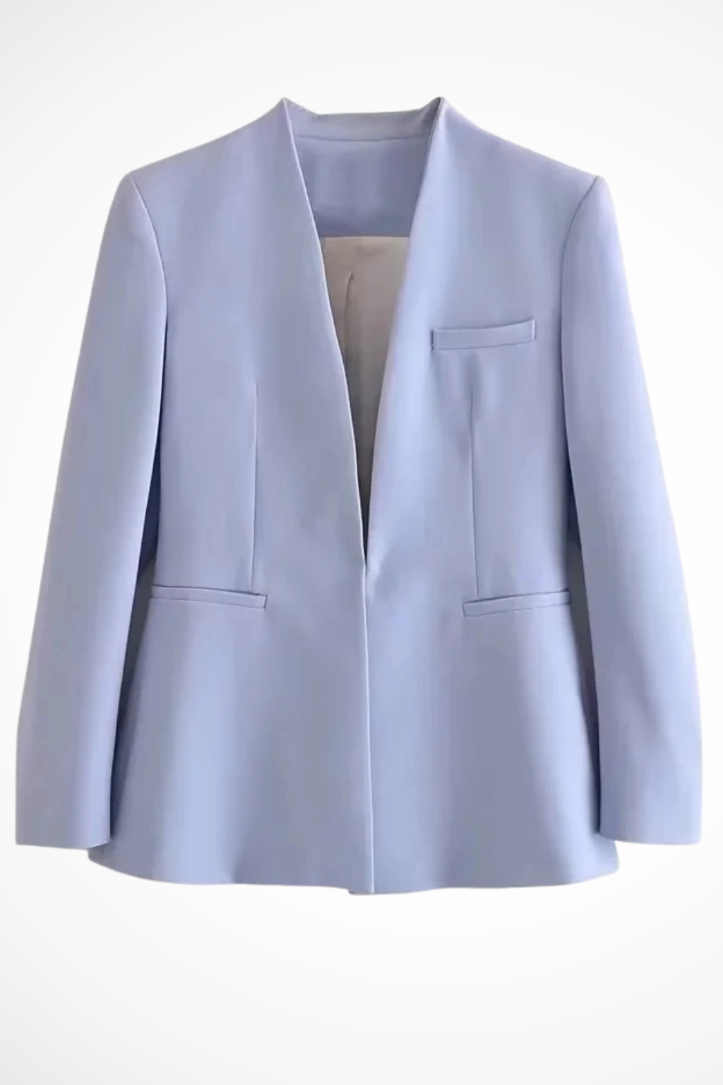 Womens Tailored Blazer and Wide Leg Trousers Suit Set