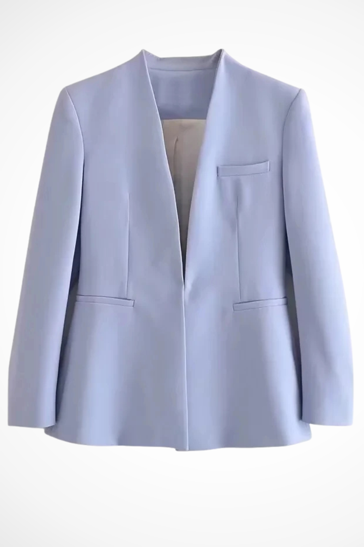 Womens Tailored Blazer and Wide Leg Trousers Suit Set