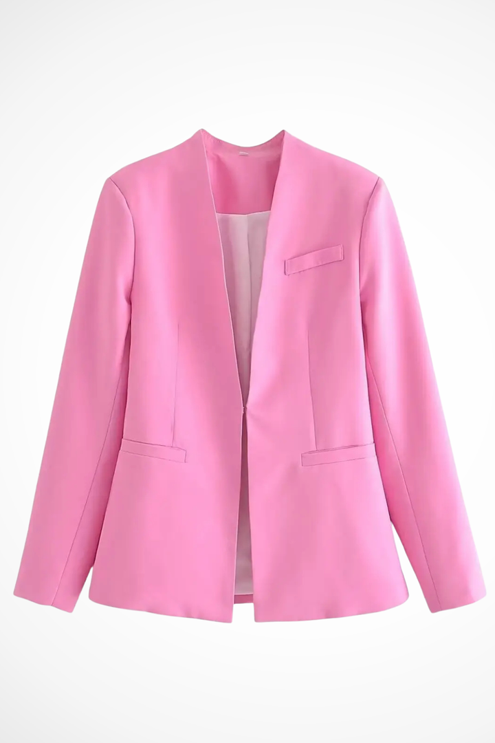 Womens Tailored Blazer and Wide Leg Trousers Suit Set