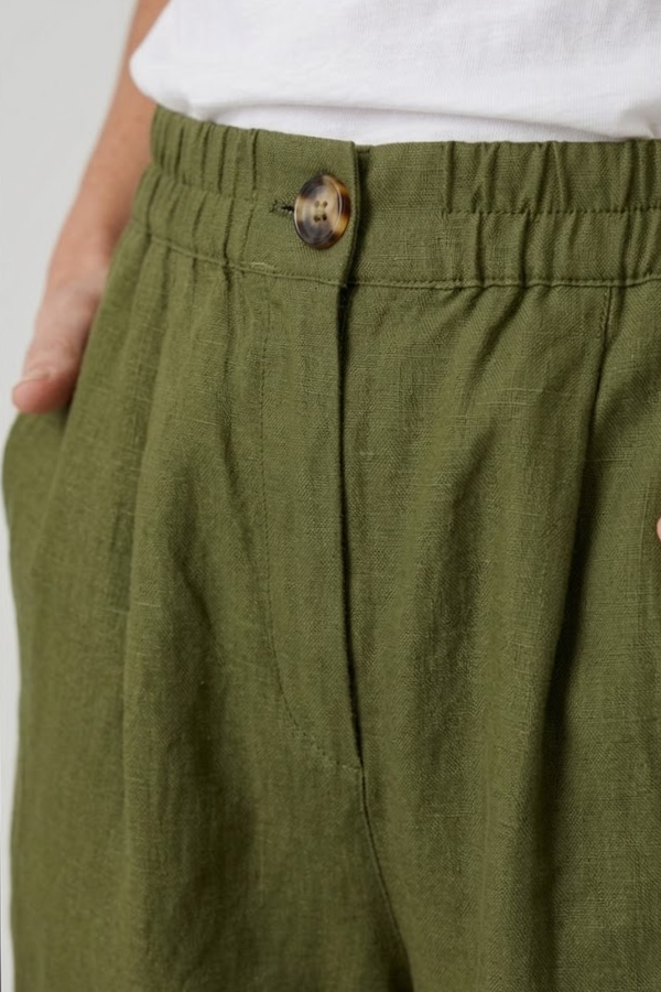 Womens Elastic Waist Pull On Shorts Relaxed Fit Breathable