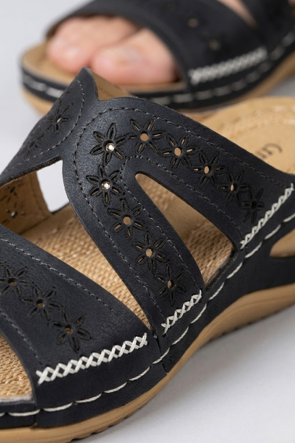 Womens Open Toe Wedge Sandals Platform Slip On
