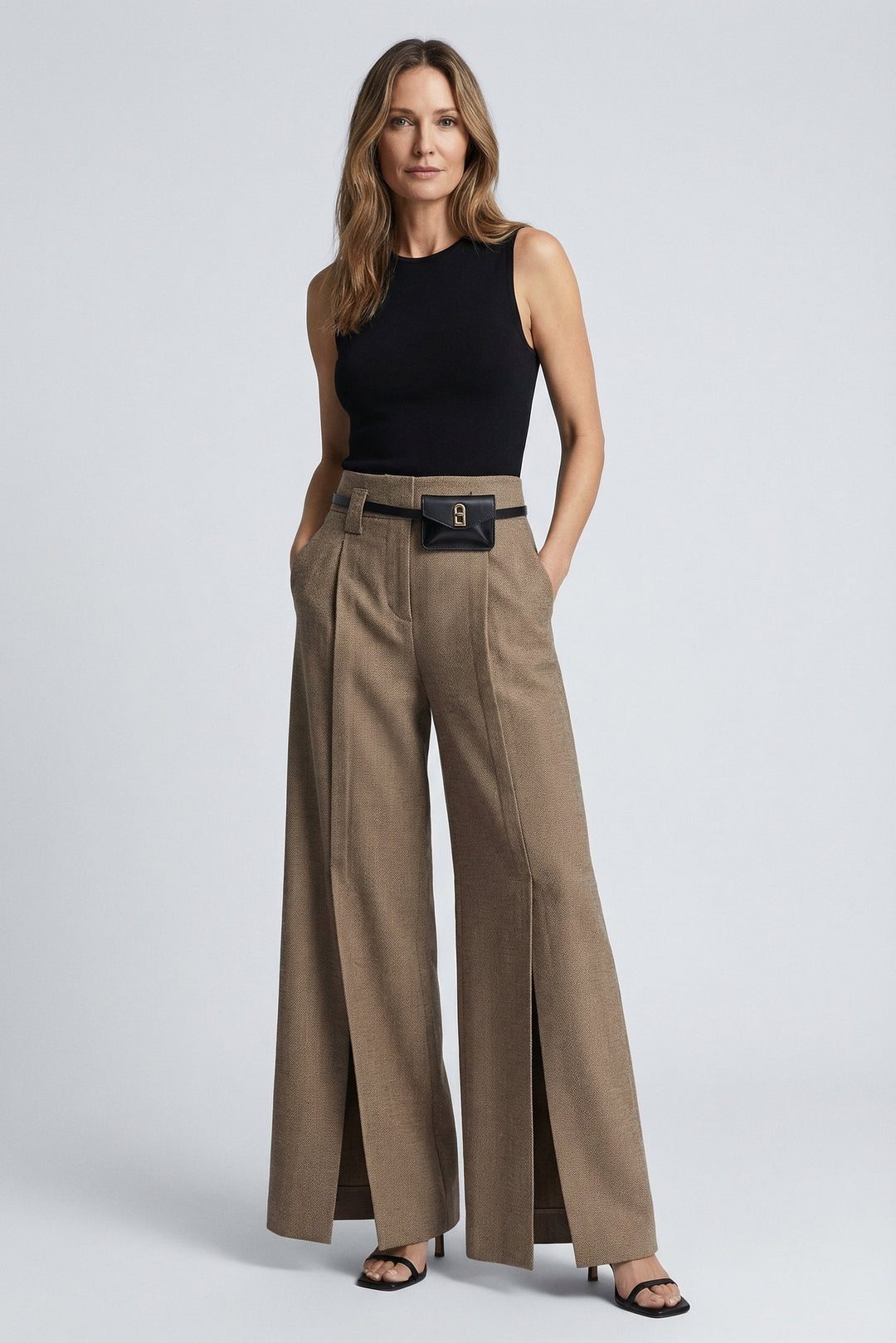 Womens Wide Leg Trousers