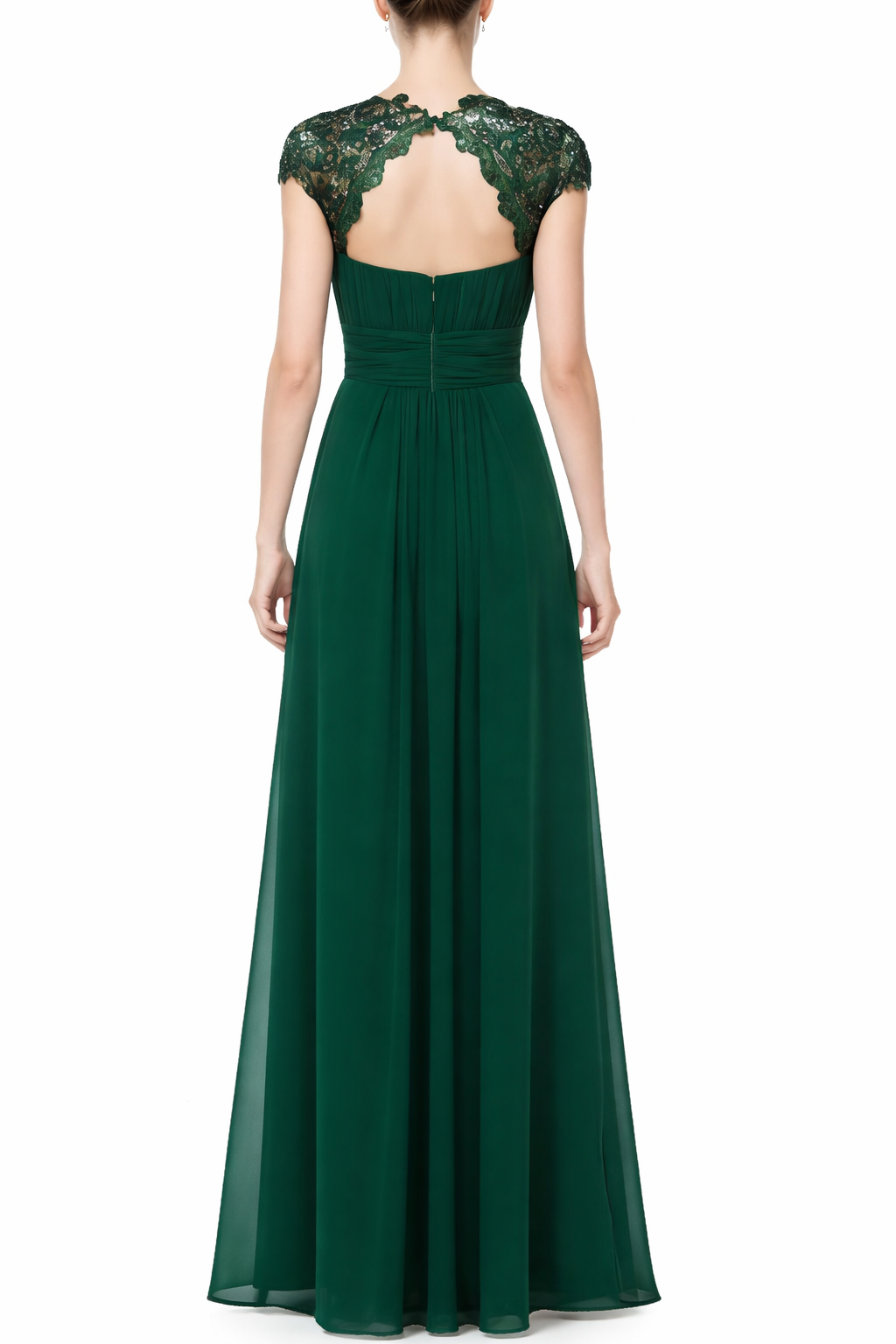 Elegant Mother of the Bride Maxi Dress with Lace Detail