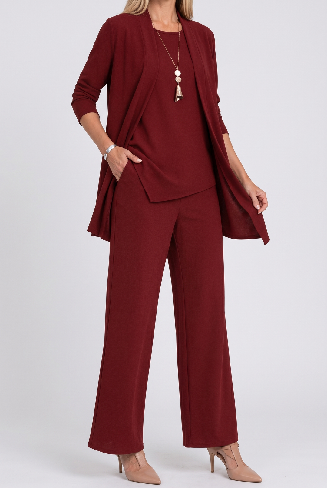 Womens Elegant Formal Coordinated Three Piece Set