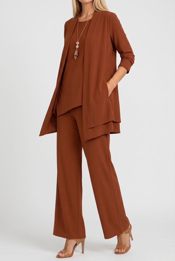 Womens Elegant Formal Coordinated Three Piece Set