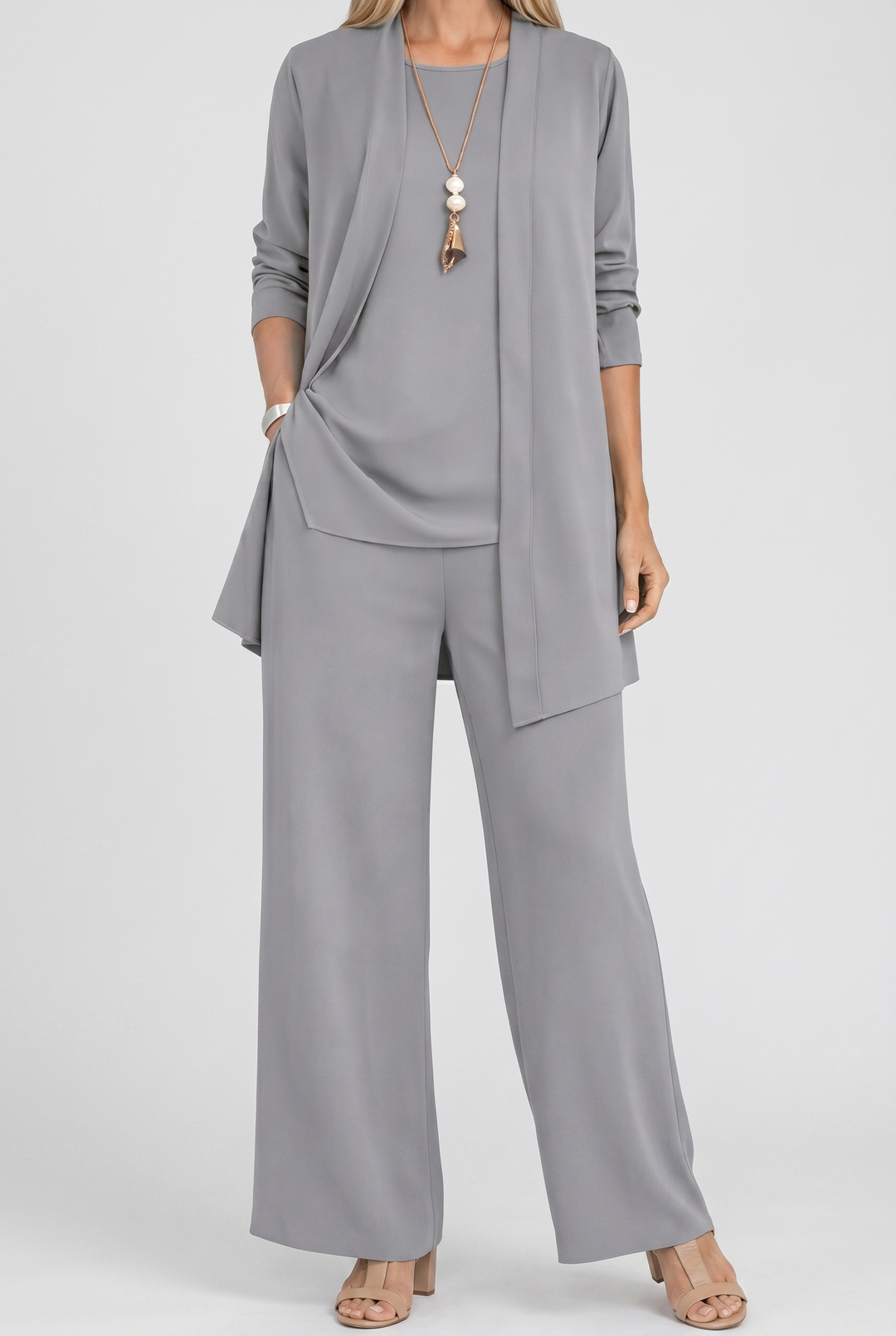Womens Elegant Formal Coordinated Three Piece Set