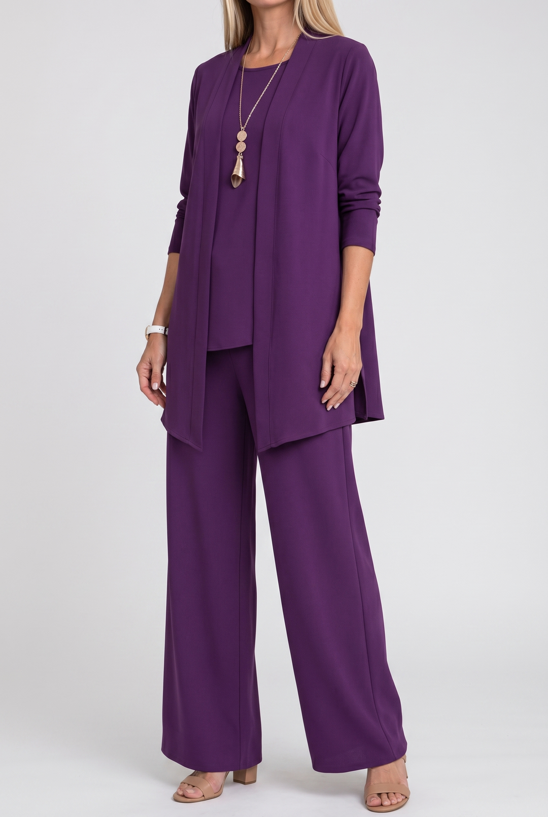 Womens Elegant Formal Coordinated Three Piece Set