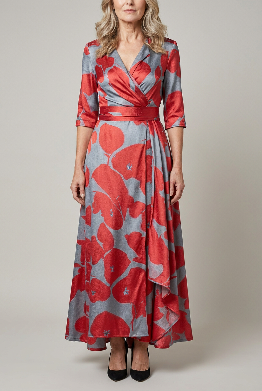 Tailored Midi Dress Zip Closure Fitted Waist