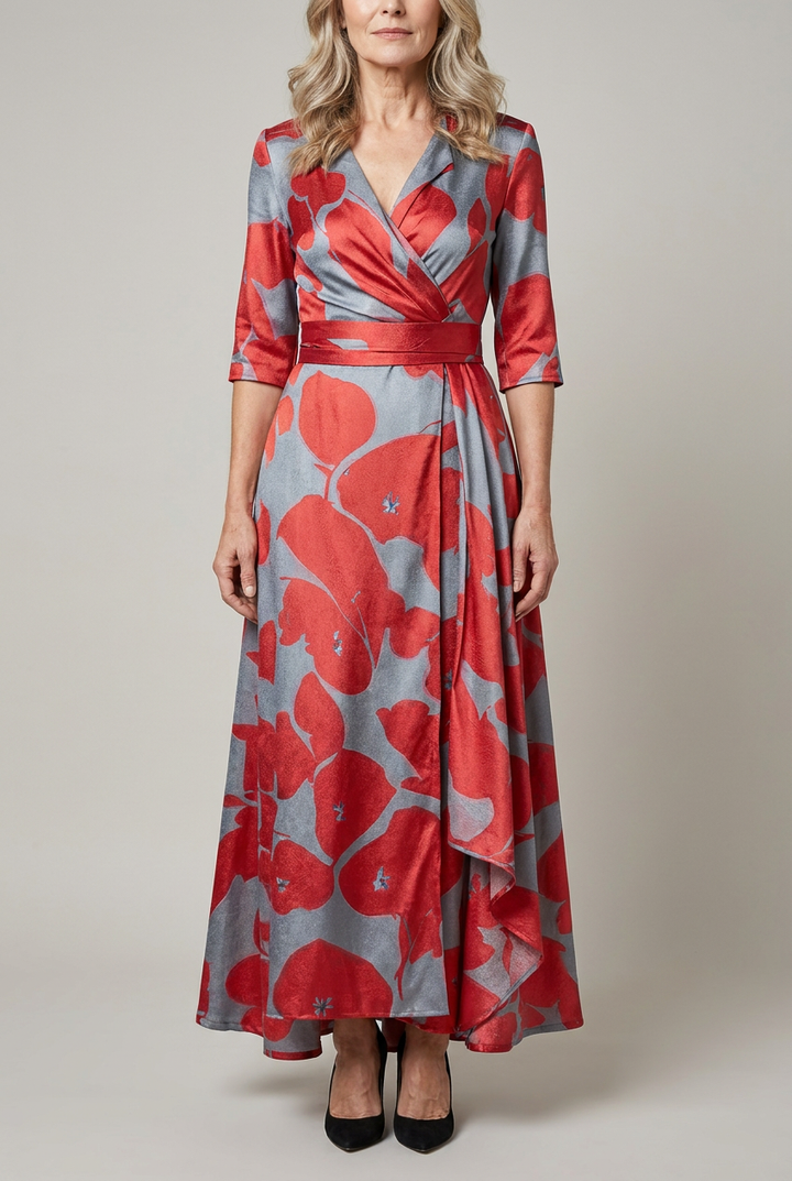 Tailored Midi Dress Zip Closure Fitted Waist