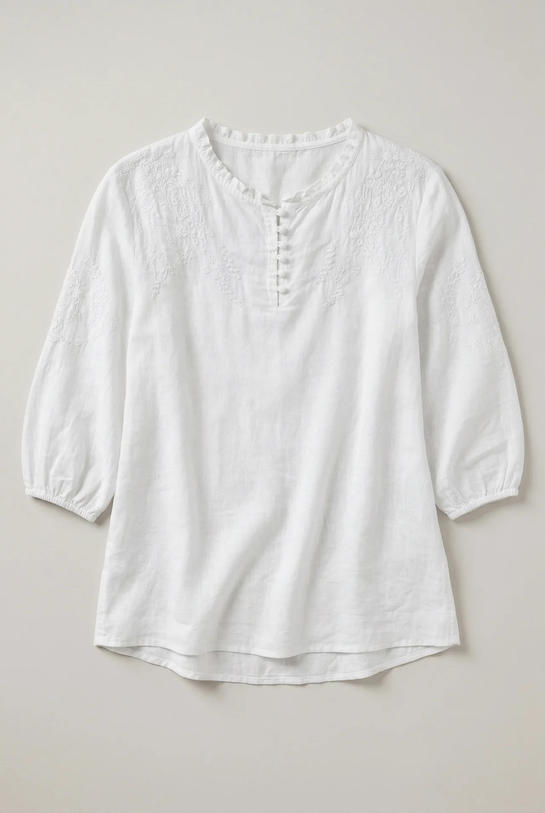 Womens Floral Button Front Blouse
