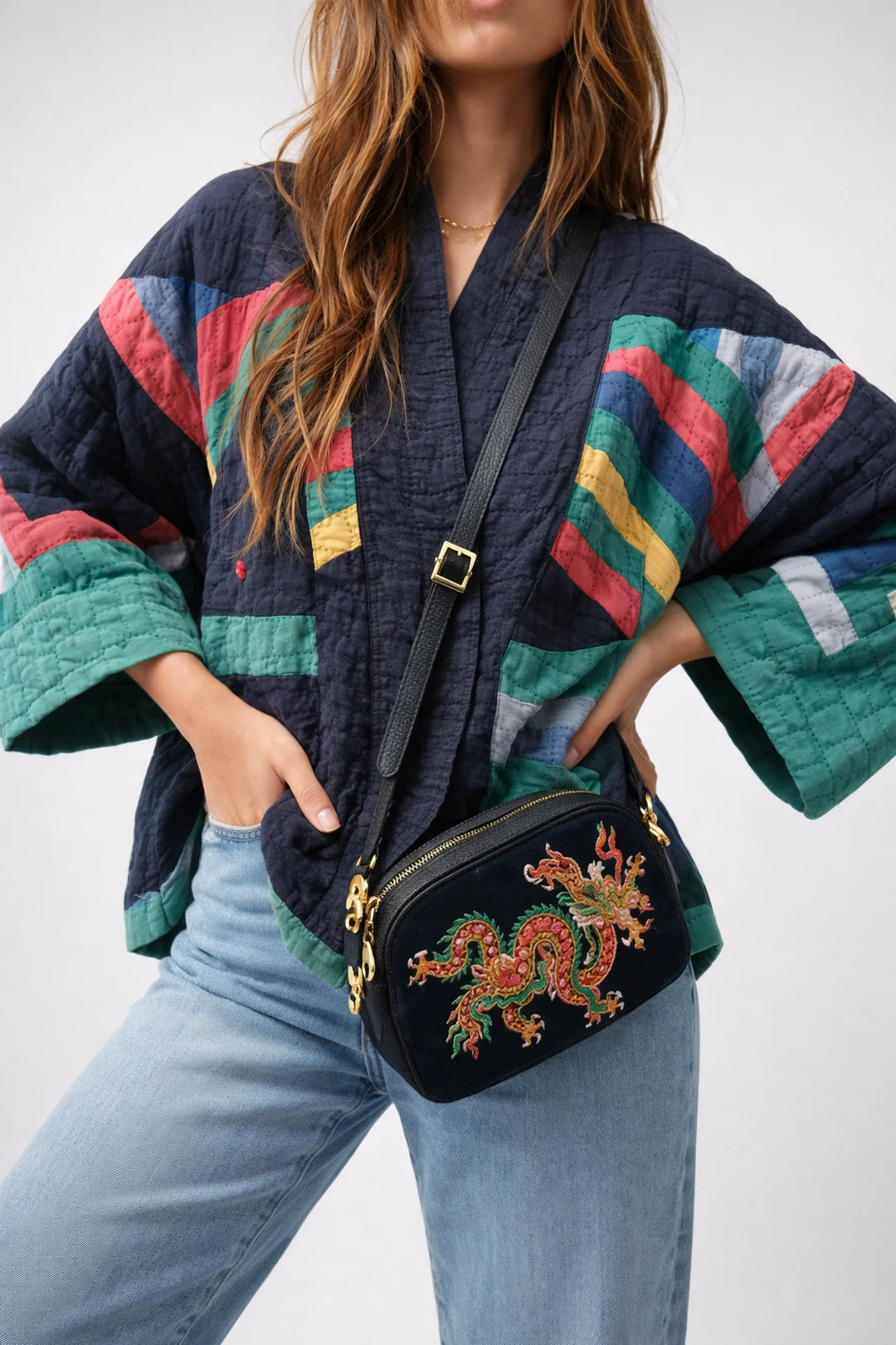Womens Colourful Oversized Statement Jacket