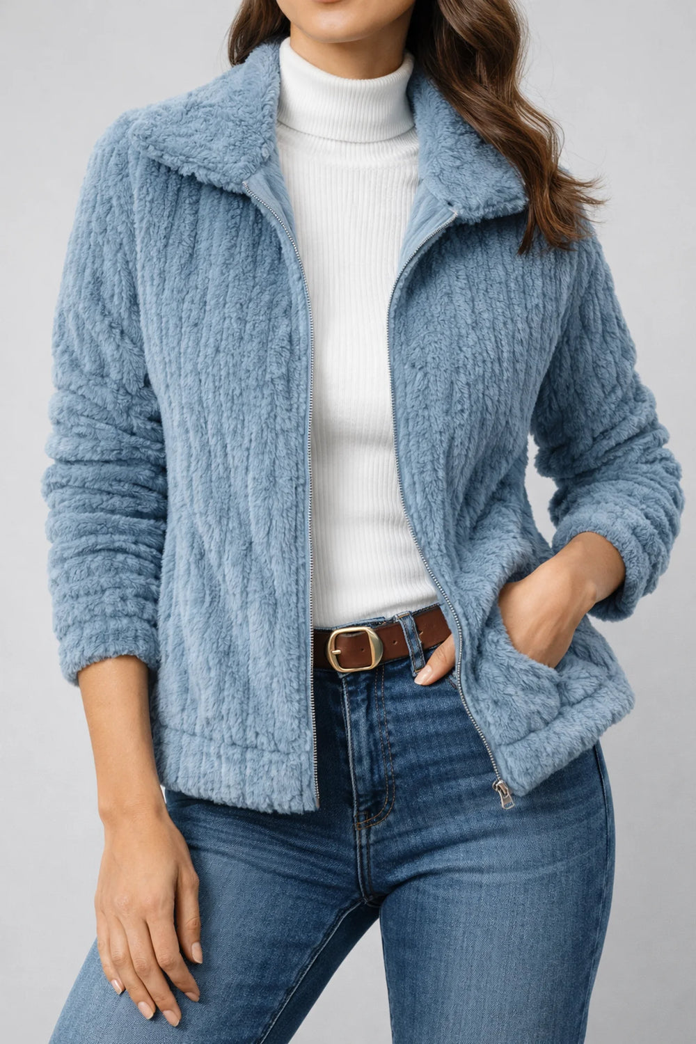 Womens Fluffy Oversized Cardigan Cosy Winter Layer