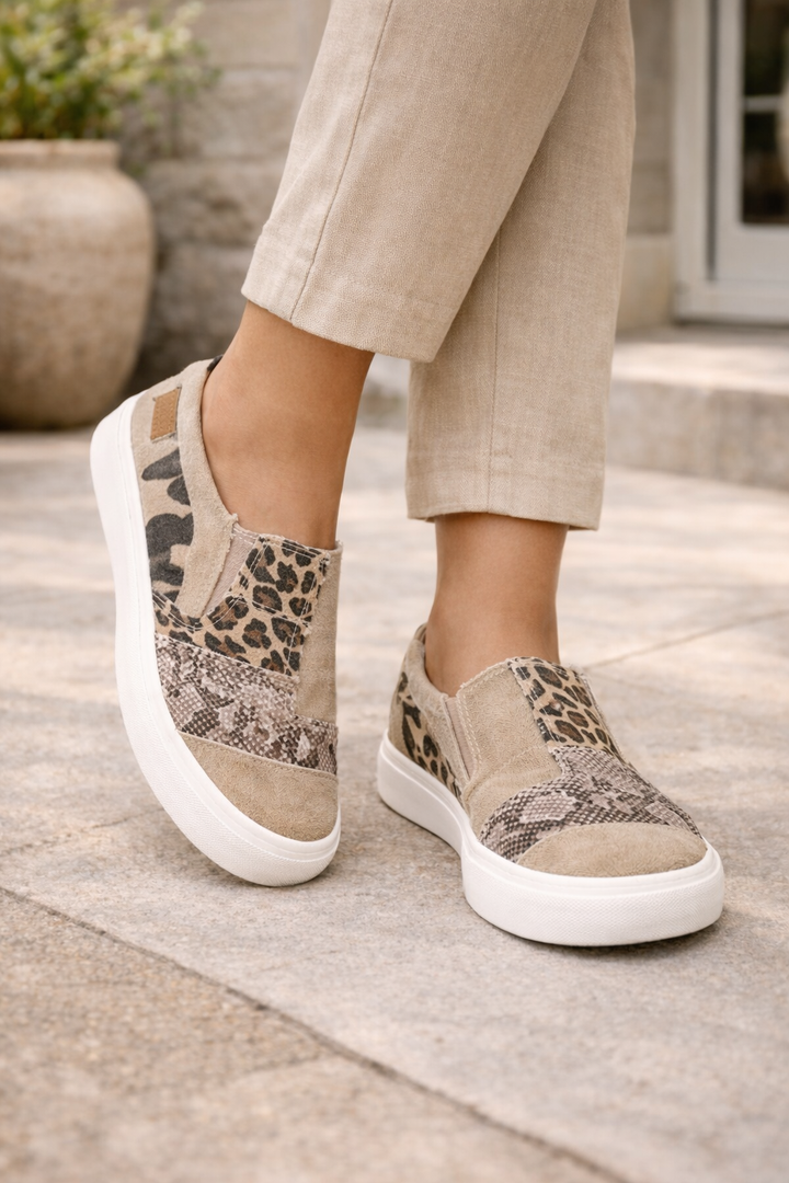 Womens Pain-Relieving Flat Slip-Ons Shoes
