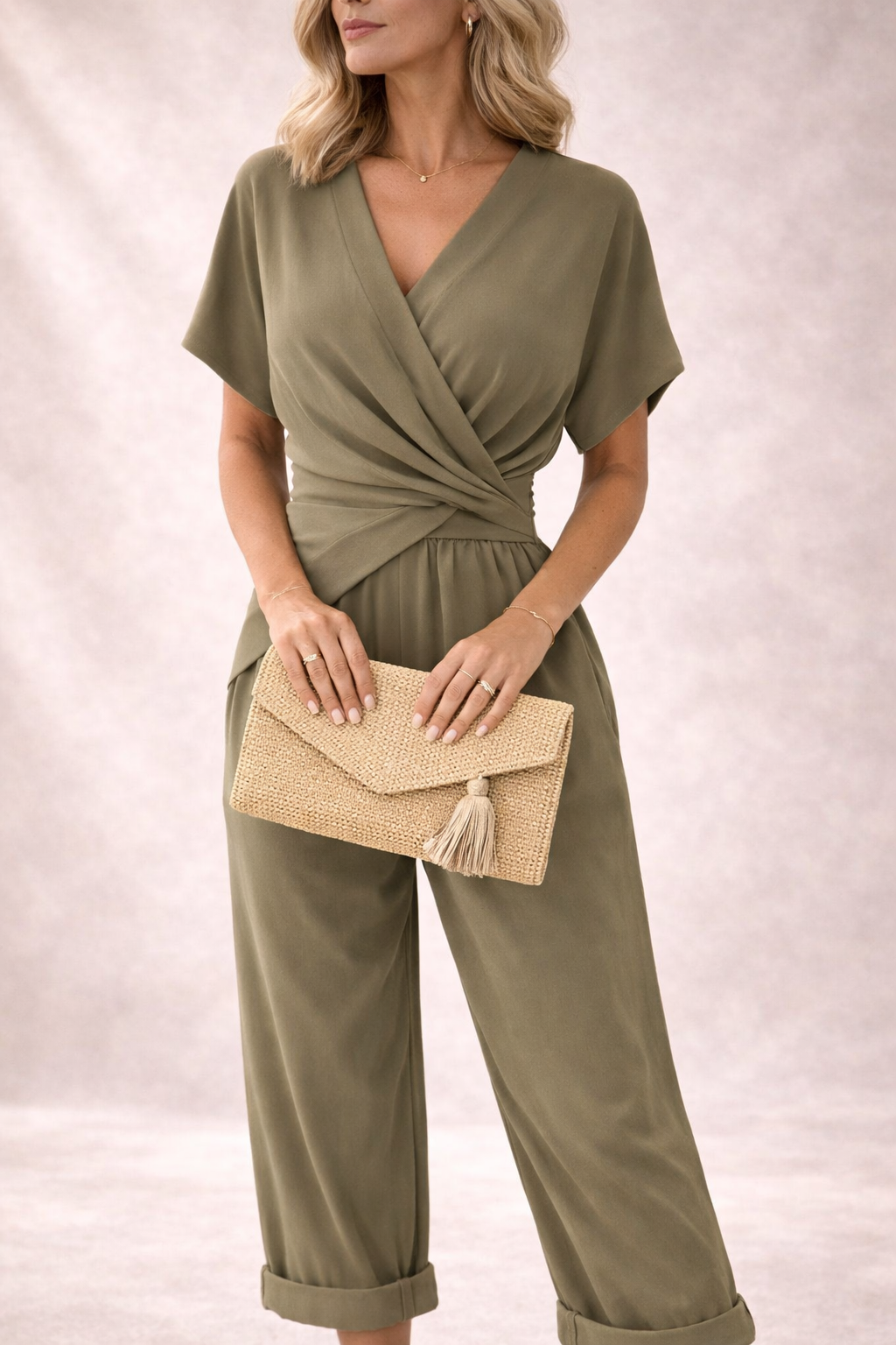Womens Elegant Tailored Two Piece Set